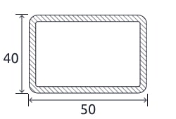 Профильная прямоугольная труба 50x40x4,5 мм 30ХГСА ГОСТ 30245-2003 горячекатаная купить в Витебске