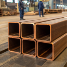 Медная профильная квадратная труба 23x23x2 мм М1 ГОСТ 16774-2015