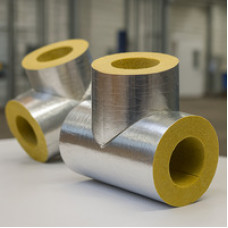 Тройник кашированный алюминиевой фольгой переходной 25x15x20 мм 45° ГОСТ 23208-2003